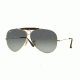 Ray-Ban Shooter Sunglasses RB3138 181/71-62 - Gold Frame, Light Grey Gradient Dark Grey Lenses