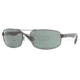 Ray-Ban RB3445 Sunglasses with No-Line Progressive Rx Prescription Lenses RB3445-002-6417 - Frame Color: Black, Lens Diameter: 64 mm