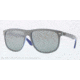 Ray-Ban Sunglasses RB4147 604140-56 - Top Light Grey On Light Blue Frame, Grey Mirror Lenses