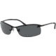 Ray-Ban Top Bar Sunglasses RB3183 002/81-63 - Black Frame, Polar Grey Lenses