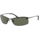 Ray-Ban Top Bar Sunglasses RB3183 004-9A-6315 - Gunmetal Frame / Polarized Green Lenses