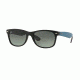 Ray-Ban New Wayfarer Prescription Sunglasses RB2132 RB2132-618371-55 - Lens Diameter 55 mm, Frame Color Matte Black