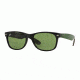 Ray-Ban New Wayfarer Prescription Sunglasses RB2132 RB2132-61844E-52 - Lens Diameter 52 mm, Frame Color Matte Black