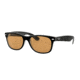 Ray-Ban New Wayfarer Prescription Sunglasses, 52mm, Black/Transparent, RB2132-63983L-52-SV