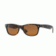 Ray-Ban New Wayfarer Prescription Sunglasses RB2132 RB2132-710-58 - Lens Diameter 58 mm, Frame Color Light Havana