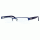 Ray-Ban RX6182 SV Prescription Eyeglasses - Metallic Grey-Blue Frame w/ 51mm Prescription Lenses, 2507-5117