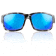 Redfin Polarized Sanibel Sunglasses, Black Tortoise Frame, Coastal Blue Polarized Lens, One Size, 1407