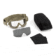 Revision Merlinhawk Goggle System Essential Kit, Tan 499 Frame, Clear and Smoke lenses, Regular, 4-2100-0021