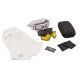 Revision Snowhawk Deluxe Goggle System w/ Clear, Solar, Yellow High-Contrast Lenses, White Frame, 4-0100-0005