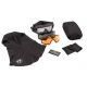 Revision Snowhawk Deluxe Goggle System w/ Clear, Solar, Vermillion High-Contrast Lenses, Black Frame, 4-0100-0002