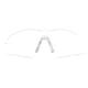 Revision Stingerhawk Eyewear Replacement Lenses W/ Adjustable Nosepiece, Clear Lens, Large, 4-0152-0065