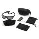 Revision Unisex Shadowstrike Ballistic Sunglass Military, Black, w/ Clear, Solar Lenses, 4-0750-0103
