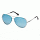 Roberto Cavalli RC1029 Sunglasses - Shiny Palladium Frame Color, Gradient Smoke Lens Color
