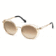Roberto Cavalli RC1030 Sunglasses - Shiny Rose Gold Frame Color, Brown Mirror Lens Color