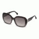 Roberto Cavalli RC1041 Sunglasses - Shiny Black Frame Color, Gradient Smoke Lens Color
