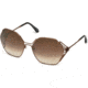 Roberto Cavalli RC1056 Sunglasses - Shiny Light Bronze Frame Color, Brown Mirror Lens Color