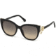 Roberto Cavalli RC1063 Sunglasses - Shiny Black Frame Color, Gradient Smoke Lens Color