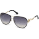 Roberto Cavalli RC1067 Sunglasses - Gold Frame Color, Smoke Mirror Lens Color