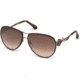 Roberto Cavalli RC1067 Sunglasses - Shiny Light Bronze Frame Color, Brown Mirror Lens Color