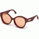 Roberto Cavalli RC1099 Sunglasses - Matte Dark Brown Frame Color, Brown Mirror Lens Color