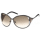Roberto Cavalli RC574S Sunglasses - Shiny Gunmetal Frame Color, Gradient Brown Lens Color