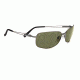 Serengeti San Remo Sunglasses - Shiny Gunmetal/Gray Stripe Frame, Drivers Polarized Lenses 7607