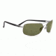 Serengeti San Remo Sunglasses - Shiny Silver/Smoke Stripe Frame, 555nm Lenses 7610