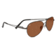 Serengeti Brando Sunglasses, Pilot Shiny Dark Gunmetal Frame, Drivers Lens 7885