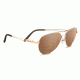 Serengeti Brando Sunglasses, Shiny Bold Gold, Polarized Drivers Gold, 8456