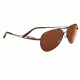 Serengeti Brando Sunglasses - Velvet Espresso Frame, Drivers Polarized Lenses 7543