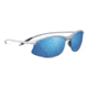 Serengeti Maestrale Sunglasses, Metallic Silver Frame, Polar PhD 555nm Blue  Lens, 8123