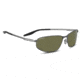 Serengeti Matera Single Vision Prescription Sunglasses, Brushed Gunmetal Frame, Polarized, Photochromic, 8726SV