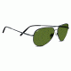 Serengeti Medium Aviator Progressive Rx Sunglasses - Shiny Gun Frame