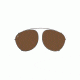 Serengeti Palmiro Clip Sunglasses, Shiny Dark Gunmetal Frame, Polar PhD Drivers Lens, 8057