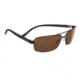 Serengeti San Remo Sunglasses, Satin Black/Gray Stripe 7605PR