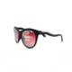 Serengeti Valentina, Polarized Sedona Bi mirror, Round/Cat-Eye, Female, Satin Black/Satin Silver, Medium, 8570