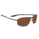 Serengeti Varese Single Vision Prescription Sunglasses, Brushed Black Frame, Polarized, Photochromic, 8734SV