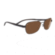 Serengeti Volterra  Sunglasses, Satin Black / Gray Stripe 7594RX