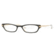 Sferoflex SF1543B SV Prescription Eyeglasses, Top Black Cream Striped Frame / 50 mm Prescription Lenses, C475-5019