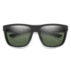 Smith Barra Sunglasses, Matte Black Frame, ChromaPop Polarized Gray Green Lens, 201268DL560L7