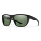 Smith Optics Barra Sunglasses, Matte Black Frame, ChromaPop Polarized Gray Green Lens, 201268DL560L7