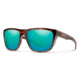 Smith Barra Sunglasses, Tortoise Frame, ChromaPop Polarized Opal Mirror Lens, 20126808660QG
