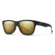 Smith Lowdown Slim 2 Sunglasses, Matte Black Gold Frame, ChromaPop Polarized Black Gold Lens, 2010440NZ51HN