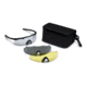 Smith Elite Aegis Asian Fit Eye Shield Deluxe Kit, Black frame, Clear, Gray &amp; Yellow Lenses