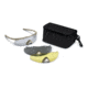 Smith Elite Aegis Asian Fit Eyeshields Deluxe Kit, Tan frame, Clear, Gray &amp; Yellow Lenses