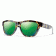 Smith Optics Clark Single Vision Prescription Sunglasses, Flecked Green Tortoise Frame, CKPCGMFGTSV