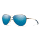 Smith Optics Langley Single Vision Prescription Sunglasses, Gold Frame, LAPCUGMGDSV