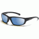 Smith Optics Passage Sunglasses with Black frames and Blue Mirrored Gray lenses