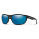 Smith Redding Sunglasses, Matte Black Frame, ChromaPop Glass Polarized Blue Mirror Lens, 20234300362QG