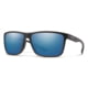 Smith Optics Riptide Sunglasses, Matte Black Frame, ChromaPop Glass Polarized Blue Mirror Lens, 20368212461QG